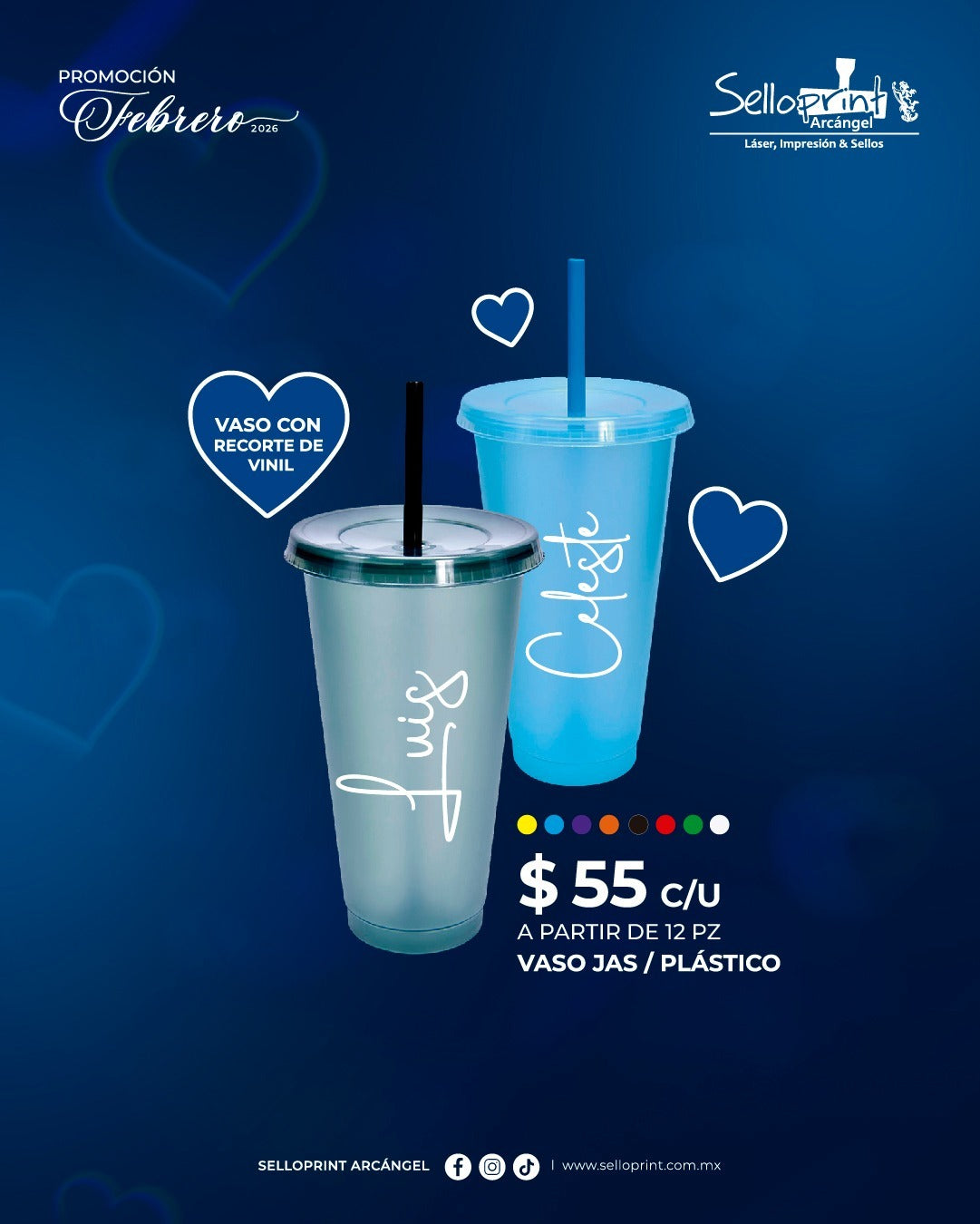 VASO JAS / PLASTICO DE 12 PZ